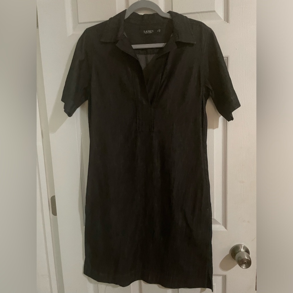Ralph Lauren Black Short Sleeve Dress - Picture 2 of 4